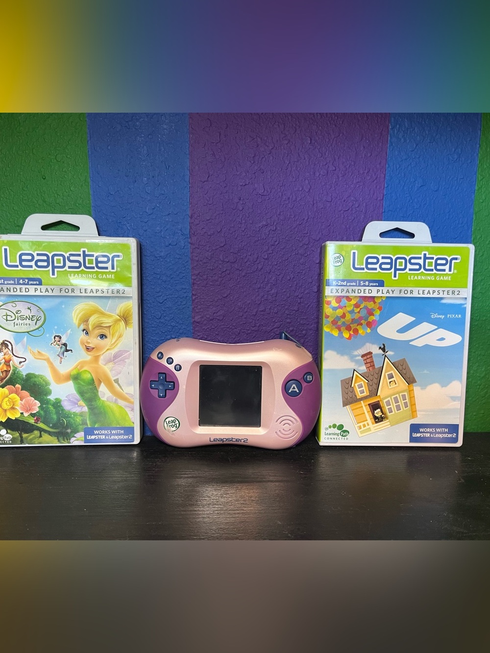 Leapster2 Pink Handheld Learning Console and games bundle